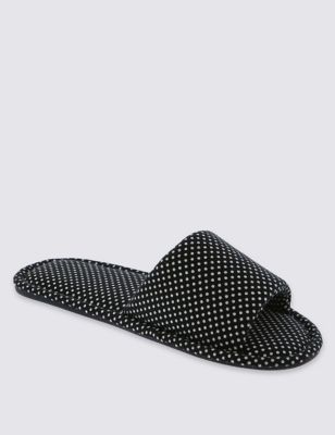 All Over Spotted Mule Slippers